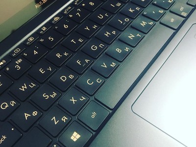 Гравировка клавиатуры Asus zenbook ux391