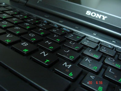 Гравировка на ноутбуке Sony