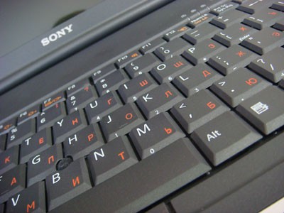 Гравировка на клавиатуре Sony