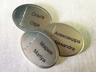 Гравировка значка (бейджик) для Останкино
