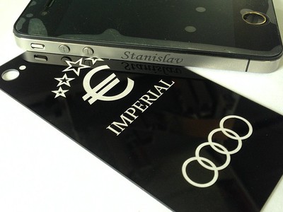 Лазерная гравировка iPhone 4