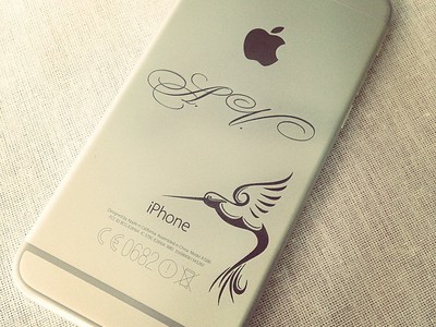 Гравировка на iPhone 6