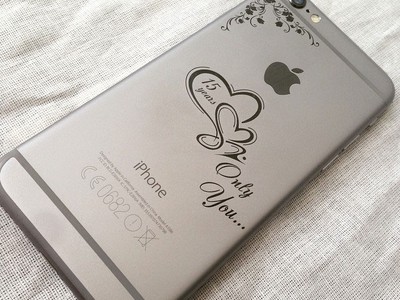 Гравировка на iphone 6